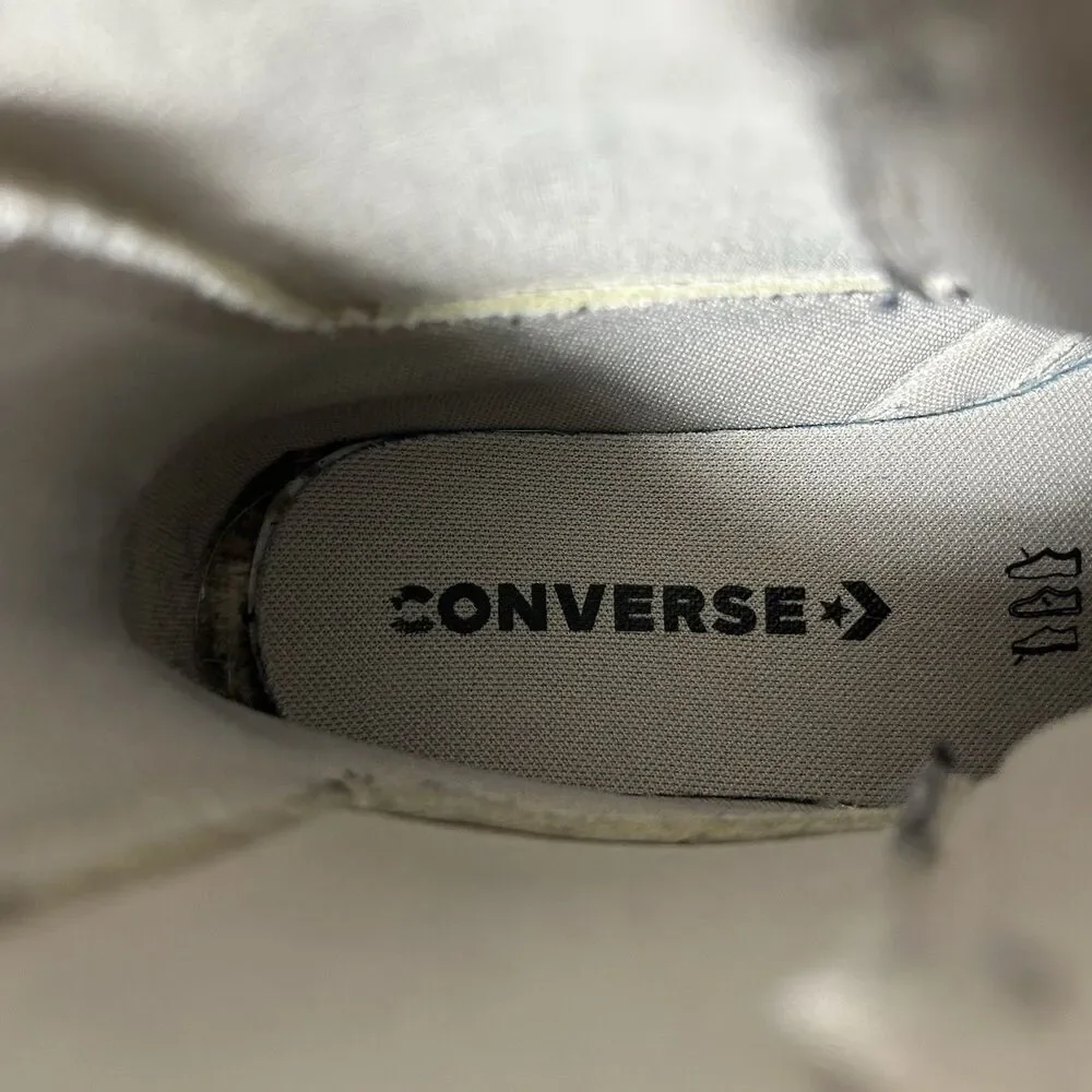 Converse A08395C All Star Kids Size 5 Beige Chelsea Lugged High Top Boots Used